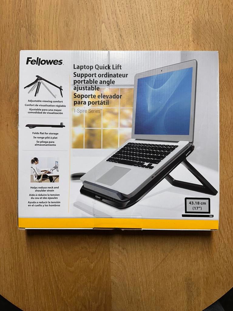 NIEUW! Fellowes laptopstandaard, Ophalen of Verzenden, Nieuw, In diepte verstelbaar