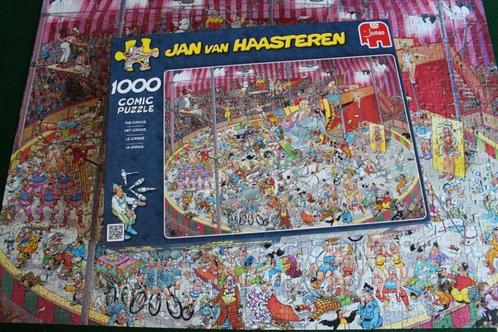 Jan van Haasteren puzzel - 1000 Stukjes - Het Circus, Hobby en Vrije tijd, Denksport en Puzzels, Zo goed als nieuw, Legpuzzel