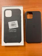 Apple Leren Hoesje - iPhone 11 Pro - Zwart, Ophalen of Verzenden, Nieuw, IPhone 11 Pro, Hoesje of Tasje