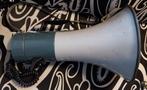 Vintage Philips megaphone met sirene high power, Ophalen of Verzenden, Gebruikt