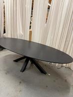 240 x 110 & 240 x 100 cm ovale zwart eettafel, Ophalen, 100 tot 150 cm, 200 cm of meer, Zo goed als nieuw