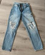 Zara high waist jeans met scheurendetail, Zara, Blauw, W32 (confectie 46) of kleiner, Ophalen of Verzenden