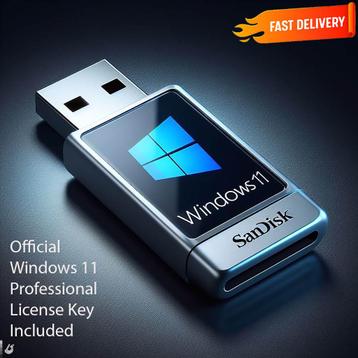 Windows 11 Professional 32GB USB 3.2 met Officiële Licentie beschikbaar voor biedingen