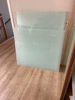 Glasplaten Melk glas 8mm, Doe-het-zelf en Verbouw, Glas en Ramen, Ophalen, Zo goed als nieuw, Glasplaat