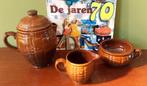 Koffiepot Koffie Suikerpot Mellkan stel Bruin suiket koffie, Overige materialen, Overige typen, Ophalen of Verzenden, Zo goed als nieuw