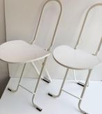 twee Dafne klapstoelen van Gastone Rinaldi, Huis en Inrichting, Stoelen, Gebruikt, Twee, Wit, Ophalen of Verzenden