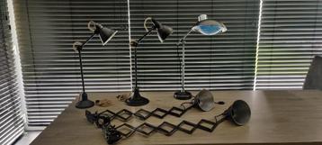 Prachtige set van 5 vintage lampen 1950's (Mazda + Solere) beschikbaar voor biedingen