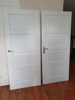 2 x rechtsdraaiende deuren (201,5x83), 80 tot 100 cm, Hout, Ophalen, 200 tot 215 cm