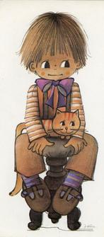 8 KINDERKAARTEN – Jaklien Moerman jaren zeventig (VK201), Verzamelen, Verzenden, 1960 tot 1980, Ongelopen, Kinderen