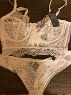 Hunkemoller Jamie setje BH (80D) en brazilian (M) nieuw, Hunkemöller, Verzenden, Wit, Setje