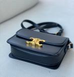 Schoudertasje triomphe Crossbody zwart leer, Ophalen of Verzenden, Zo goed als nieuw, Zwart, Schoudertasje