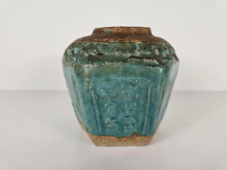 Turqouise gemberpot, aardewerk glazuur, China begin 20e eeuw, Antiek en Kunst, Antiek | Keramiek en Aardewerk, Ophalen of Verzenden