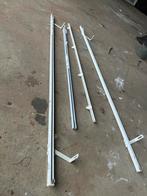 4 Gordijnrails - 1x130cm, 2x100cm, Caravans en Kamperen, Ophalen, Gebruikt