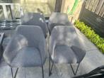 Eettafel met stoelen, Huis en Inrichting, Stoelen, Gebruikt, Ophalen of Verzenden, Vier, Stof