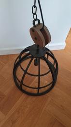 Industriële hanglamp zwart 47 breed 42 hoog, Huis en Inrichting, Ophalen of Verzenden, Zo goed als nieuw, Minder dan 50 cm