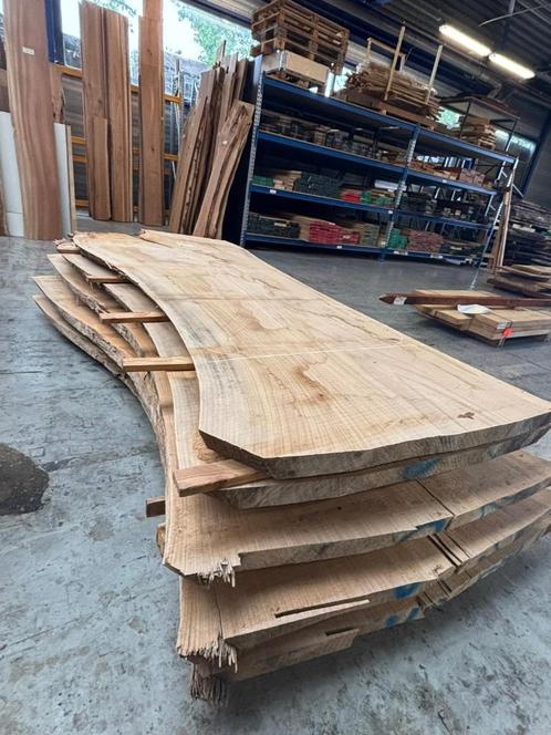 Iepen tafelbladen, Tuin en Terras, Palen, Balken en Planken, Nieuw, Planken, 250 cm of meer, Ophalen