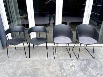 Eetkamerstoelen zwart 4 stuks beschikbaar voor biedingen