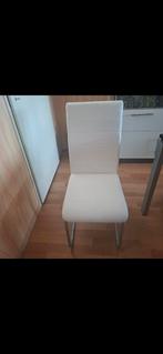 1 Maand oude eetkamerstoelen wit kunstleer 4 stuks, Huis en Inrichting, Stoelen, Ophalen, Zo goed als nieuw, Wit, Vier