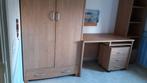 Complete 1 persoons (kinder)slaapkamer, bed, kast, buro, enz, Huis en Inrichting, Slaapkamer | Complete slaapkamers, Ophalen, Zo goed als nieuw