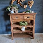 Teak houten Dressoir €175,-, Gebruikt, Landelijk, Met lade(s), 25 tot 50 cm