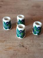 Vier mini kandelaars porselein , West German vintage, Ophalen of Verzenden
