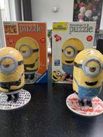 3D puzzels minions, 6 jaar of ouder, Meer dan 50 stukjes, Ophalen of Verzenden, Zo goed als nieuw