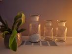 3 apothekers potten, glas, Verzamelen, Glas en Borrelglaasjes, Ophalen of Verzenden, Zo goed als nieuw, Overige typen