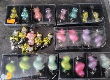 26 eendjes en kikkers glas 7cm beschikbaar voor biedingen