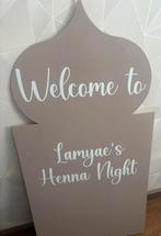 Henna welkomsbord, Hobby en Vrije tijd, Ophalen of Verzenden, Nieuw, Geboorte of Huwelijk