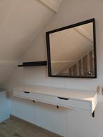 Spiegel, ladekast en muur plank, Huis en Inrichting, Ophalen, Minder dan 50 cm, Zo goed als nieuw, Minder dan 100 cm
