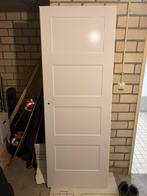 Binnendeur afgelakt 73x201,5L opdek, Ophalen, Minder dan 80 cm, Binnendeur, Nieuw