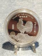 Year of the Rooster 2017, 1 oz .999 zilver (3-6), Postzegels en Munten, Ophalen of Verzenden, Zilver
