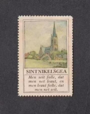Verzamelplaatje Sluitzegel Sint Nicolaasga Sint Nikelsgea Fr beschikbaar voor biedingen