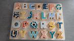 Houten Alfabet puzzel, Kinderen en Baby's, Speelgoed | Kinderpuzzels, Ophalen, Minder dan 10 stukjes, Zo goed als nieuw, 6 maanden tot 2 jaar