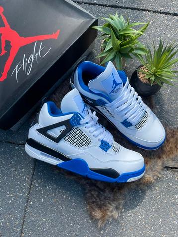 Jordan 4 Retro High OG Motorsport - Wit/Blauw/Zwart - 44 beschikbaar voor biedingen