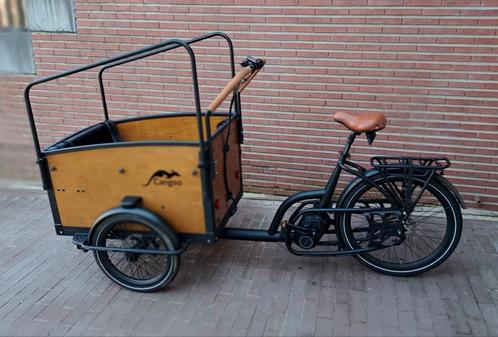 Cangoo Noon bakfiets, Fietsen en Brommers, Fietsen | Bakfietsen, Zo goed als nieuw, Overige merken, 4 kinderen of meer, Huif, Ophalen