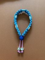 Tekenband Cobra knot maat XS blauw/wit met roze/wit, Dieren en Toebehoren, Nieuw, Ophalen of Verzenden, Handgemaakt