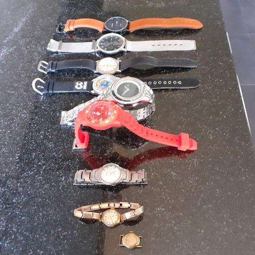 7 horloges vanaf 10 euro per stuk, Sieraden, Tassen en Uiterlijk, Horloges | Heren, Gebruikt, Overige merken, Ophalen of Verzenden