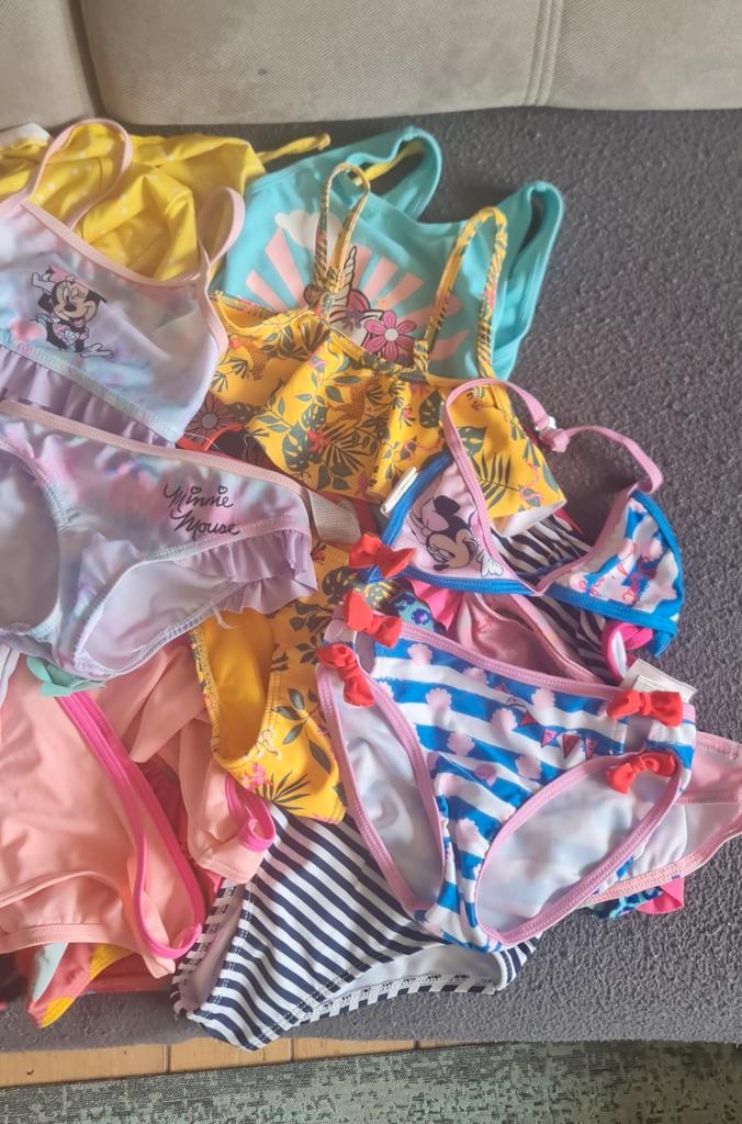 Badpakken & Bikini's Maat 98-104, Kinderen en Baby's, Kinderkleding | Kinder-zwemkleding, Gebruikt, Badpak, Maat 98, Meisje, Ophalen