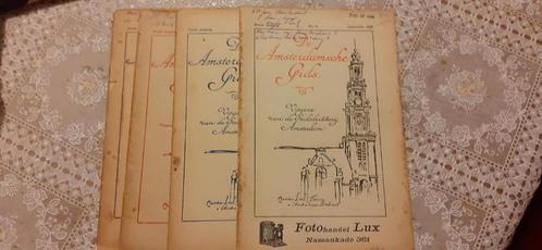 4x De Amsterdamsche Gids 1925, jan febr april 1928, mooie ui, Boeken, Tijdschriften en Kranten, Gelezen, Damesbladen, Ophalen of Verzenden