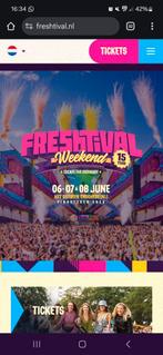 2 freshtival kaartjes (zondag) 50 euro per stuk!, Tickets en Kaartjes, Twee personen