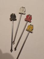 Vier prikkers Teso Oliebranders. Unieke set., Verzamelen, Speldjes, Pins en Buttons, Ophalen of Verzenden, Zo goed als nieuw, Merk