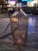 Grote glazen fles / vaas 48 cm, Huis en Inrichting, Woonaccessoires | Vazen, Overige kleuren, Ophalen of Verzenden, Minder dan 50 cm
