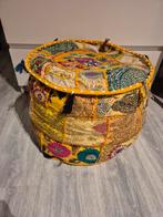 Indiase Stijl Poef, Minder dan 50 cm, Gebruikt, Rond, Minder dan 50 cm