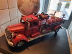 Miniatuur auto brandweer model met helmen, Ophalen of Verzenden, Zo goed als nieuw, Overige merken
