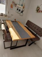 Mooie eettafel inclusief bank en stoelen, Huis en Inrichting, Tafels | Eettafels, Ophalen, 50 tot 100 cm, Zo goed als nieuw, 150 tot 200 cm