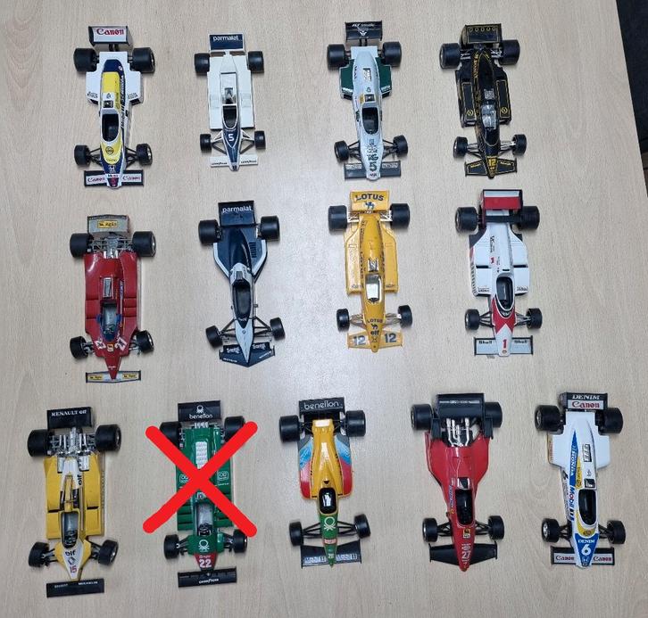 Burago F1 schaalmodellen 1:24 - formule 1, Hobby en Vrije tijd, Modelauto's | 1:24, Zo goed als nieuw, Auto, Bburago, Ophalen of Verzenden