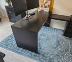 IKEA Malm Bureau - Zwart, Huis en Inrichting, Ophalen, Gebruikt, Bureau