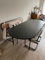 Zwarte eettafel ovaal Sissy-Boy, Huis en Inrichting, Tafels | Eettafels, Ophalen, Gebruikt, Eikenhout, 200 cm of meer