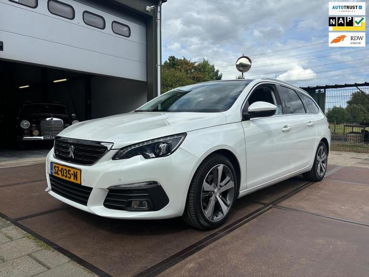 Peugeot 308 SW 1.2 CarPlay Panodak H-Leder Parelmoer Wit Zee, Auto's, Peugeot, Bedrijf, Te koop, ABS, Airbags, Airconditioning
